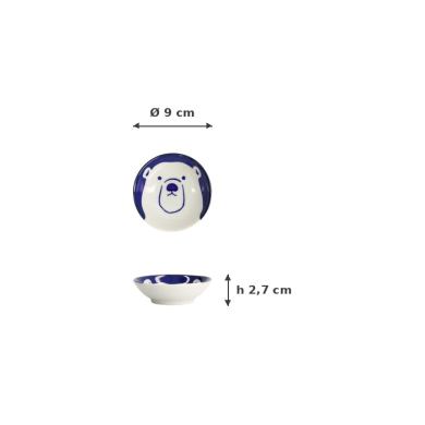 Sauce Bowl Kawaii Eisbär, Porcelain, Ø 9 cm, Item No. 22079