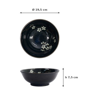 Ramenschale Cobalt Blue Sakura, Porzellan, 1,1 L, Art.-Nr. 22110
