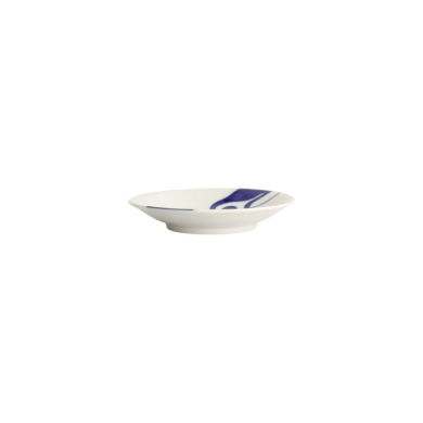 Plate Kawaii Penguin Blue, White, Porcelain, Ø 13.7 cm, Item No. 22125
