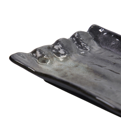 TDS, Plate, Black, 15.5x11x2.5cm - Item No. 22233