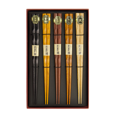 Wood 5 Chopstick Giftset at Tokyo Design Studio (picture 4 of 6)