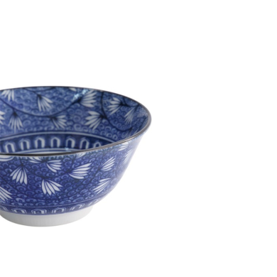 Reisschale Hana Blue Mixed Bowls Tsuta Karakusa, Porzellan, 550 ml, Art.-Nr. 22269