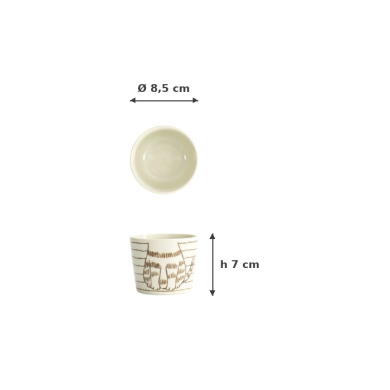 Becher Neko Maruke Cat Braun, Porzellan, 230 ml, Art.-Nr. 22300