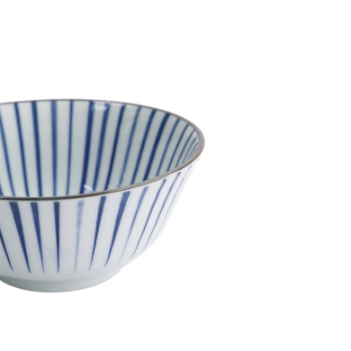 Tayo-Schale Natsu Tokusa Blau/Weiß, Porzellan, 500 ml, Art.-Nr. 22327