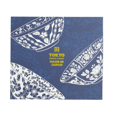 TDS, Ramen Bowl in Gift Box, Mixed Bowls Sakura, 3pcs, Ø19.7 x 7 cm (1000 ml), Item No. 22540