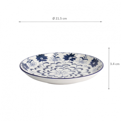 Tokyo Blue Botan Round plate at Tokyo Design Studio (picture 5 of 5)