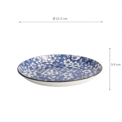 Tokyo Blue Sakura Round plate at Tokyo Design Studio (picture 5 of 5)