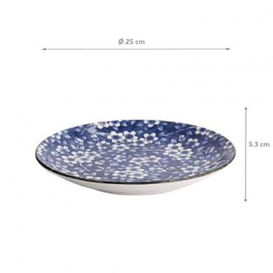 Tokyo Blue Sakura Round plate at Tokyo Design Studio (picture 5 of 5)