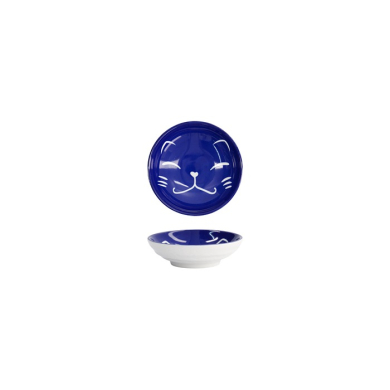 Saucenschale Kawaii Lucky Cat Blau, Porzellan, &Oslash; 9 cm