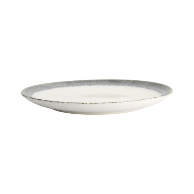Charger Plate Monte Negro White, Anthracite, Stoneware, Ø 30 cm. Height 2.5 cm, Item No. 24344