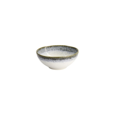 Bowl Monte Negro White, Blue-Grey, Stoneware, Ø 11 cm. Height 4.5 cm, 160 ml, Item No. 24348