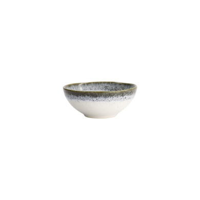 Bowl Monte Negro White, Blue-Grey, Stoneware, Ø 11 cm. Height 4.5 cm, 160 ml, Item No. 24348