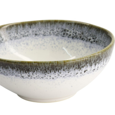 Bowl Monte Negro White, Blue-Grey, Stoneware, Ø 11 cm. Height 4.5 cm, 160 ml, Item No. 24348