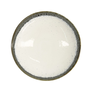 Pastateller Monte Negro Weiß/Anthrazit, Steinzeug, Ø 22 cm, 1 l, Art.-Nr. 24354