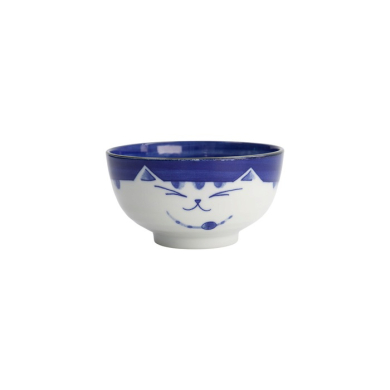 Reisschale Kawaii Katze Neko Blau, Porzellan, 800 ml, Art.-Nr. 2469