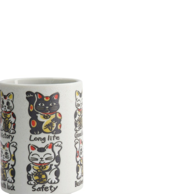 Mug Emboss Lucky Cats, Porcelain, 260 ml, Item No. 33017