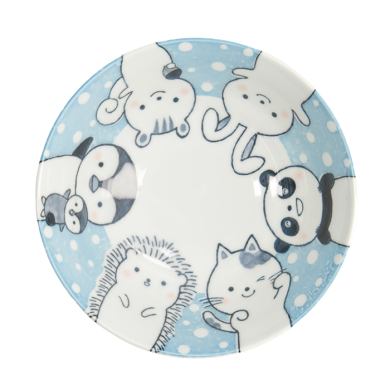 TDS, Ramen-Schale, Kawaii Animal, Blau, Ø 21x7,8cm 1000ml, Art.-Nr. 33023
