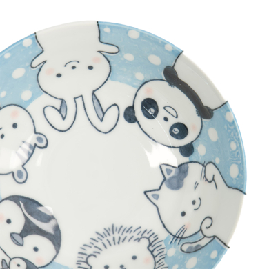 TDS, Ramen-Schale, Kawaii Animal, Blau, Ø 21x7,8cm 1000ml, Art.-Nr. 33023