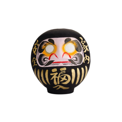 TDS, Daruma, Dekoration, Schwarz, 9 cm - Art Nr. 33037