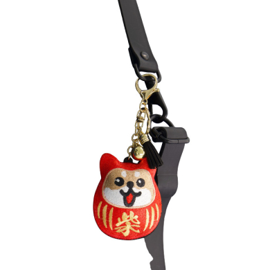 TDS, Patch Keychain, Daruma Shiba-Dog, Item No. 33129