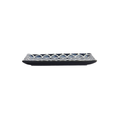 Sushi Plate Cobalt Blue Mermaid, Porcelain, 22 × 13 × 2 cm, Item No. 33168
