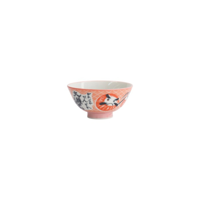Bowl Kawaii Daruma Pink, Porcelain, 300 ml, Item No. 33204