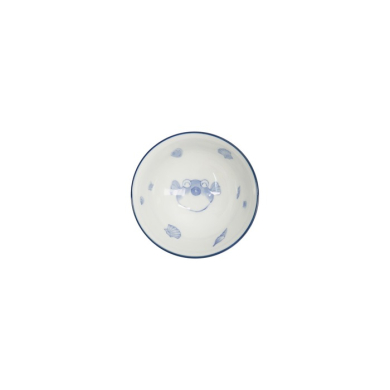 Schale Kawaii Blowfish Blau/Weiß, Porzellan, Ø 11,5 cm, Art.-Nr. 33208