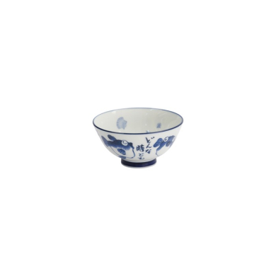 Schale Kawaii Blowfish Blau/Weiß, Porzellan, Ø 11,5 cm, Art.-Nr. 33208