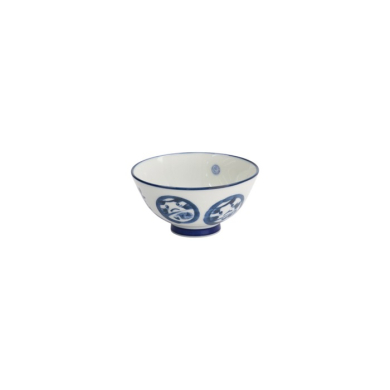 Schale Kawaii Daruma Blau/Weiß, Porzellan, 300 ml, Art.-Nr. 33209