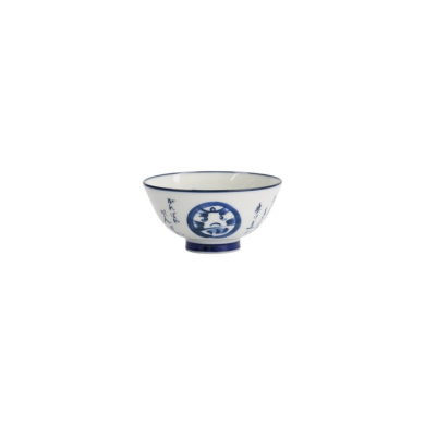 Schale Kawaii Daruma Blau/Weiß, Porzellan, 300 ml, Art.-Nr. 33209