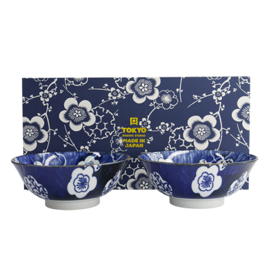 TDS, Ramen Bowl Gift Set, Blue, 2-piece set, Ø 19x7.5cm 1100ml, Item No. 33228