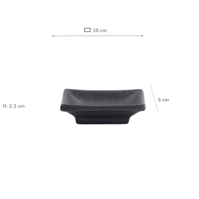 TDS, Saucen Schale, Yuzu Black, 10x6x2,3cm - Art Nr. 33279