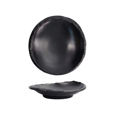 Teller Iwate Black, Melamin, &Oslash; 18,5 cm, H&ouml;he 4,5 cm