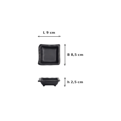 Saucenschale Iwate Black, Melamin, 80 ml, Art.-Nr. 33285