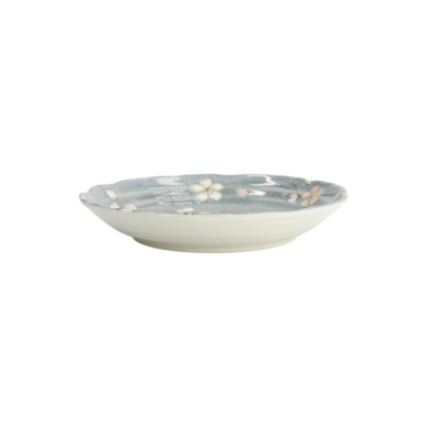 Plate Fujisakura Grey, Porcelain, Ø 22 cm, Item No. 33347