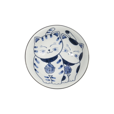 Ramenschale Kawaii Cat Neko Blau, Porzellan, 1 L, Art.-Nr. 33420