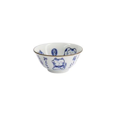 Tayo-Schale Kawaii Cat Neko Blau, Porzellan, 500 ml, Art.-Nr. 33484