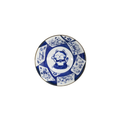 Tayo Bowl Kawaii Cat Neko Blue, Porcelain, 500 ml, Item No. 33485