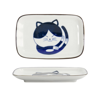 Blue Sakura Rechteckiger Teller bei Tokyo Design Studio (Bild 1 von 6)