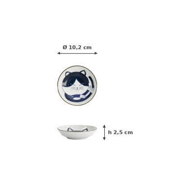 Bowl Kawaii Cat Neko, Porcelain, Ø 10.2 cm, Item No. 33496