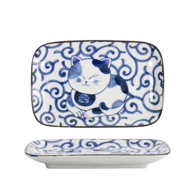 Blue Sakura Rechteckiger Teller bei Tokyo Design Studio (Bild 1 von 6)