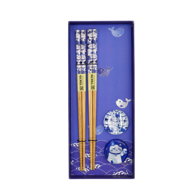 Blue Chopstick Set 5 pair at Tokyo Design Studio (picture 3 of 5)