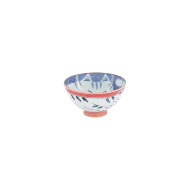 Bowl Kawaii Cat Red, Porcelain, 300 ml, Item No. 33593
