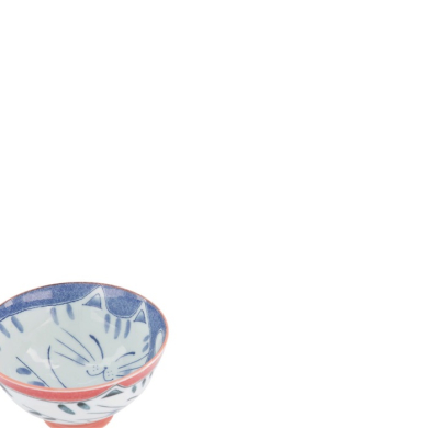 Bowl Kawaii Cat Red, Porcelain, 300 ml, Item No. 33593