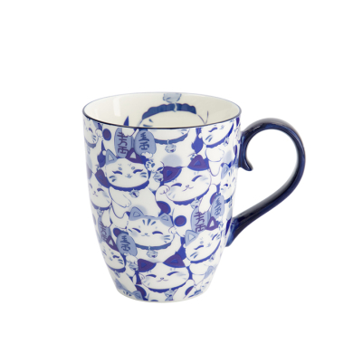 TDS, Tasse, Kawaii Blue Maneko Tasse im Geschenkbox, Ø 8,5x10,2cm 340ml, Art Nr. 33612
