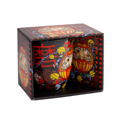 Black Cat Kawaii Lucky Cat Mug with Giftbox at Tokyo Design Studio (picture 1 of 7)