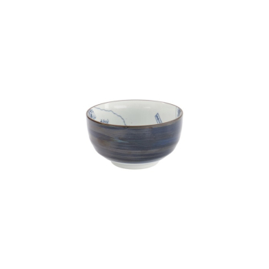 Tayo-Schale Hokusai Weiß/Blau, Porzellan, 350 ml, Art.-Nr. 33729