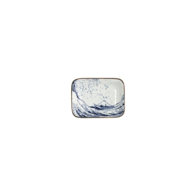 Sauce Bowl Hokusai Choku White, Blue, Porcelain, 9.6 cm, Item No. 33731