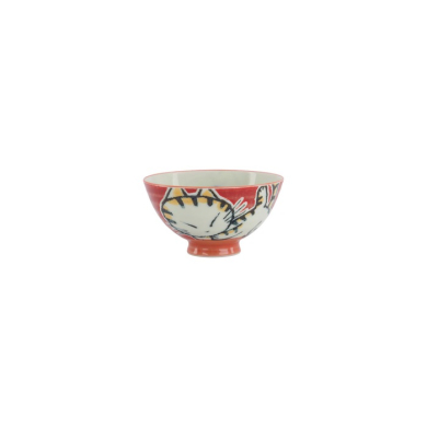 Rice Bowl Kawaii Sleeping Cat Red, Porcelain, 300 ml, Item No. 33765