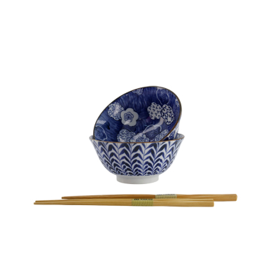 TDS, Tayo Bowl Giftset with chopsticks, 2 Pcs, Ø 15x7cm 550ml, Item No. 33790